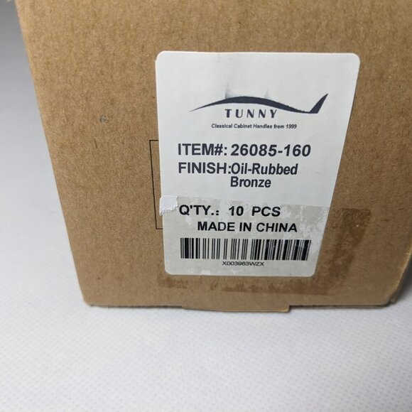 NEW- Set of 10 - Tunny Square Cabinet Handles - Oil Rubbed Bronze Finish - 6.3" - Picture 13 of 13